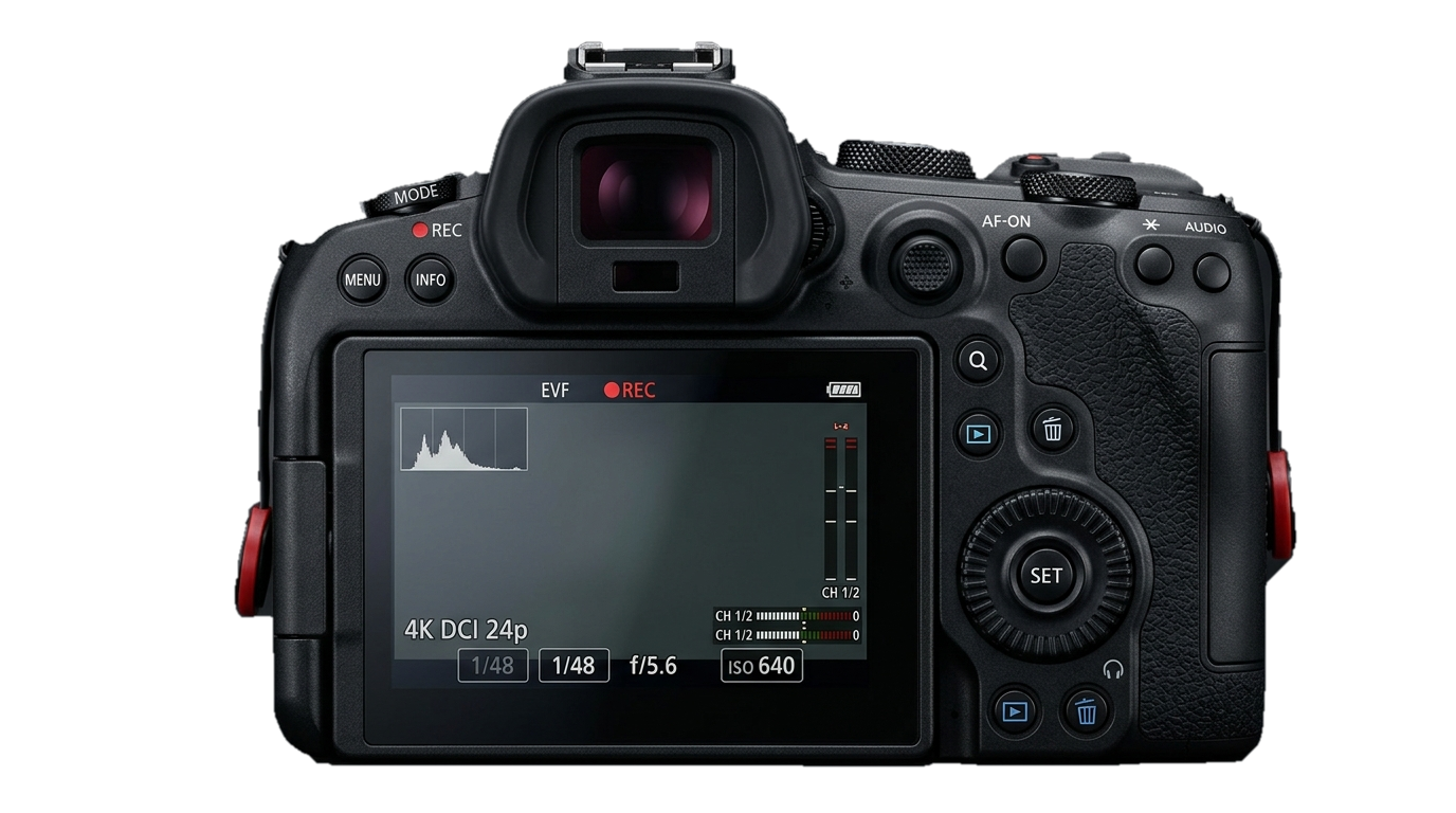 Canon EOS R6 V Cinema Floating Rear View